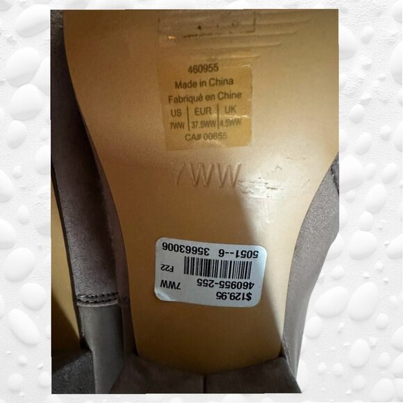 👢PENN Extra Wide Width, Tall Faux Suede Boot with Stretch Calf - NWT Size 7WW👢 - Picture 9 of 12